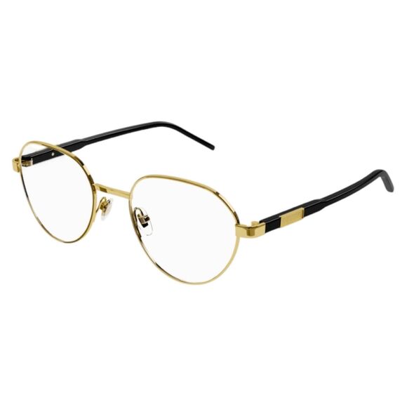 Gucci GG11620 Eyeglass Frames - Gold & Black, Full Rim, Round - Picture 1 of 6